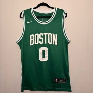 Nike NBA Boston Celtics Jayson Tatum #0 Green Swingman Jersey